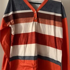 SHEIN Multicolor Striped Long Sleeve Top